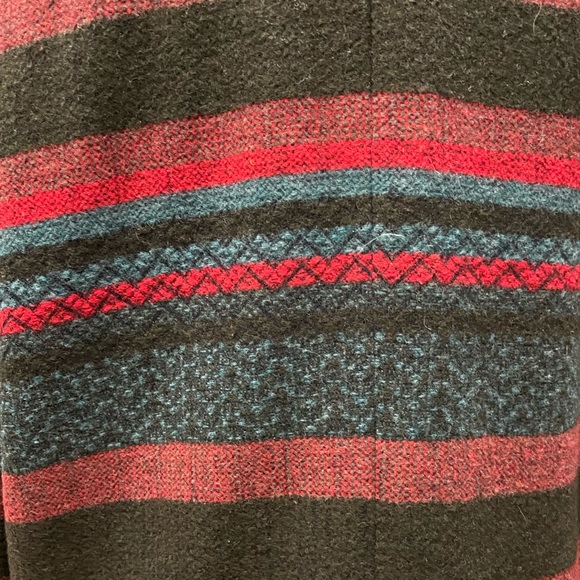 VTG Lawrence Bruce Southwest Aztec Wool Blend Lined Blanket Blazer Jacket Sz 12 - Picture 5 of 11